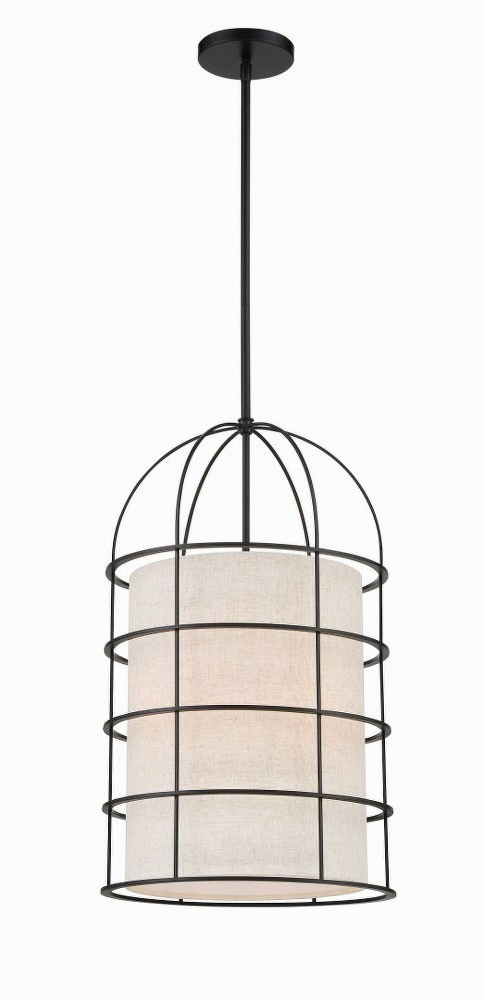 2154-66A-Minka Lavery-Gateway Park - 4 Light Pendant-23.5 Inches Tall and 14 Inches Wide-Coal Finish
