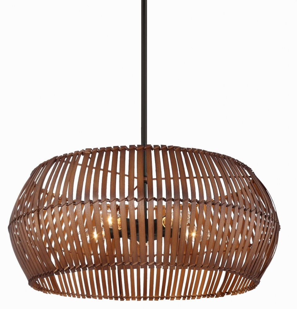 Brentwood Shore 5-Light Pendant Light in Coal