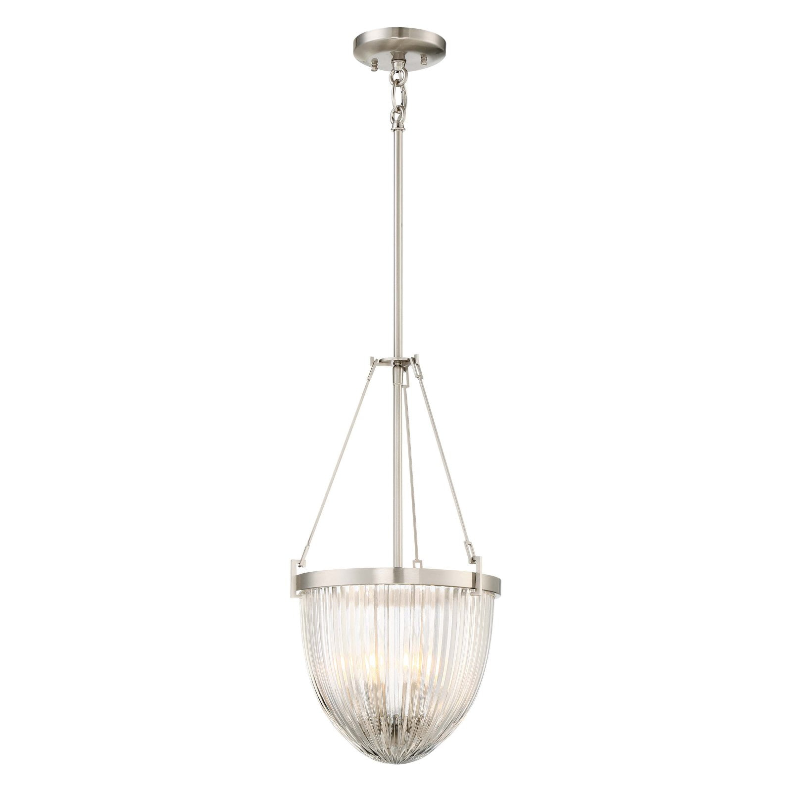 Minka Lavery 2323-84 Atrio 11.25" 3 Light Pendant in Brushed Nickel