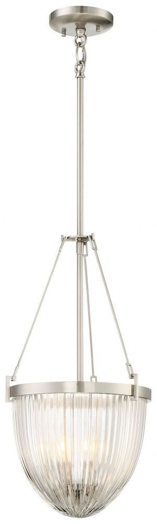 Minka Lavery 2323-84 Atrio 11.25" 3 Light Pendant in Brushed Nickel