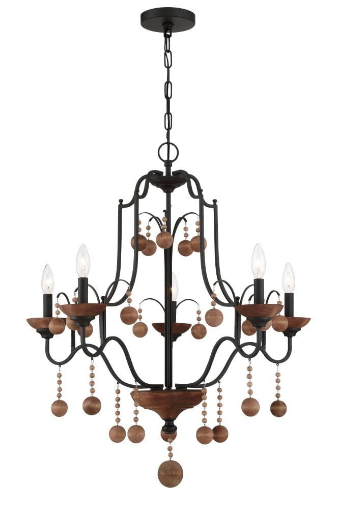 Minka Lavery - Colonial Charm - 5 Light Chandelier-31.75 Inches Tall and 28