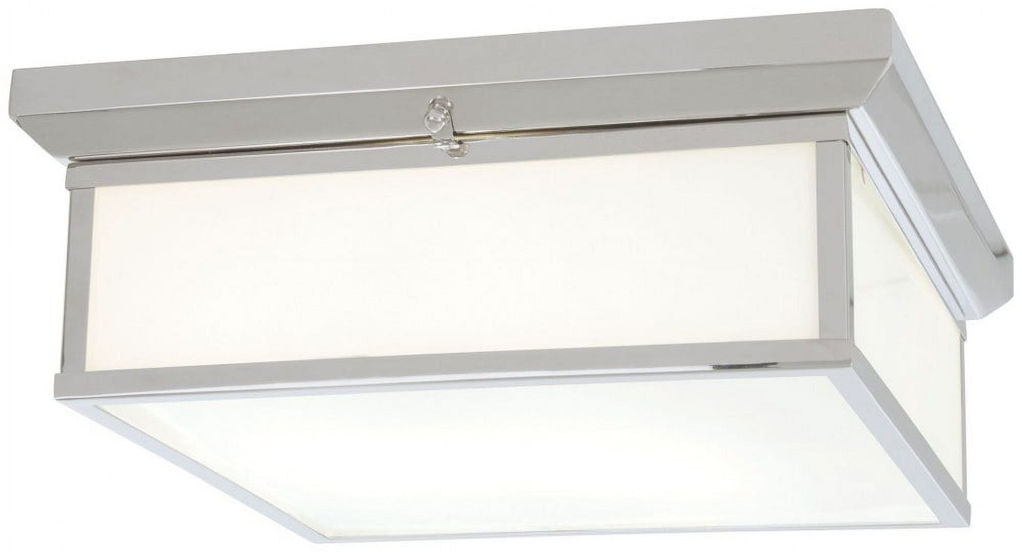 6918-77-L-Minka Lavery-30W 1 LED Square Flush Mount in Traditional Style - 6 inches tall by 16 inches wide-Chrome Finish