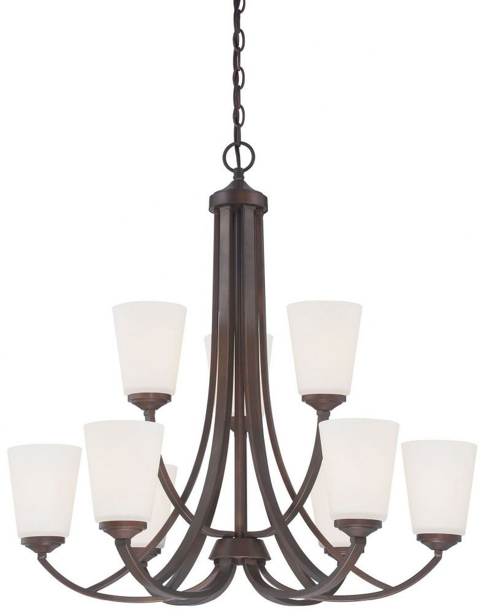 Minka Lavery 4969-284 Overland Park 9 Light Chandelier in Vintage Bronze