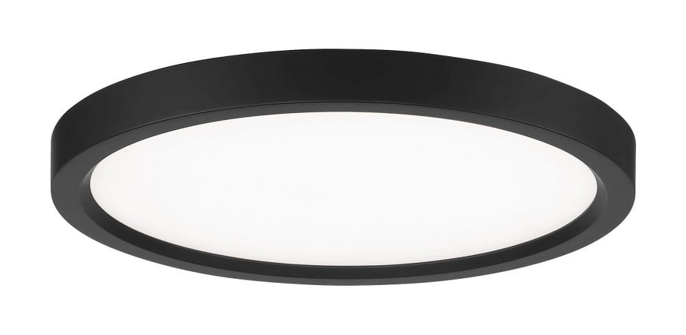 11 Inch 20W 1 Led Round Flush Mount-Coal Finish Minka Lavery 711-66A-L