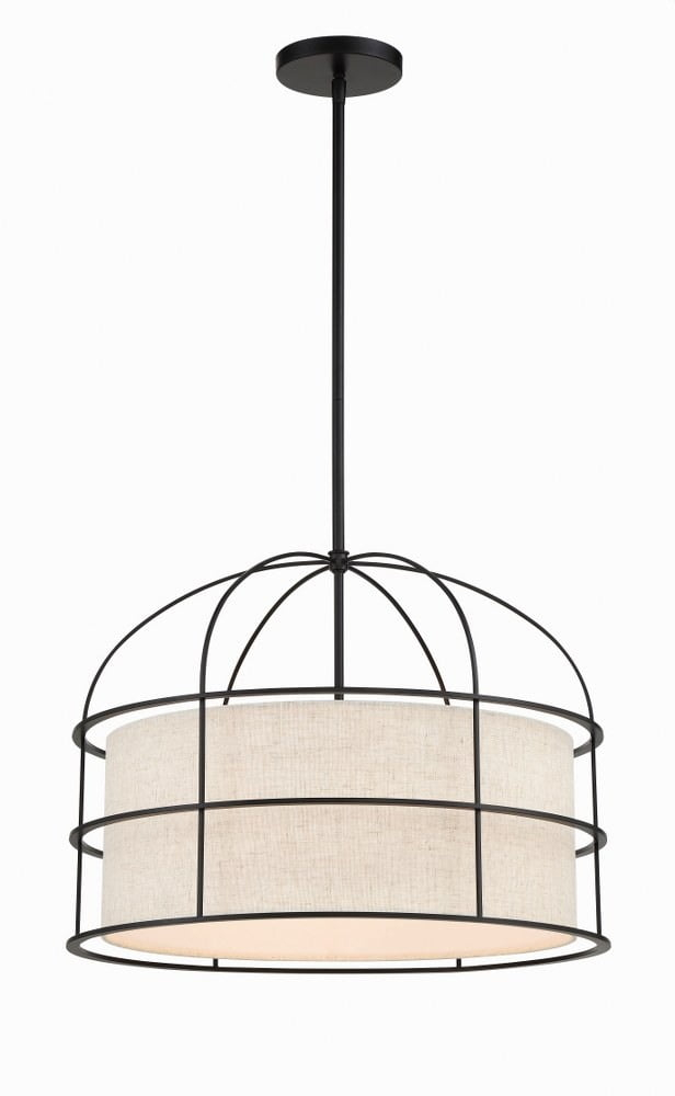 2155-66A-Minka Lavery-Gateway Park - 5 Light Convertible Pendant-15 Inches Tall and 20 Inches Wide-Coal Finish