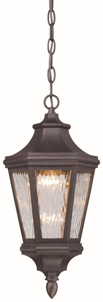Minka Lavery Hanford Pointe Oil Rubbed Bronze 1 Light Outdoor LED Chain Hung Lantern by