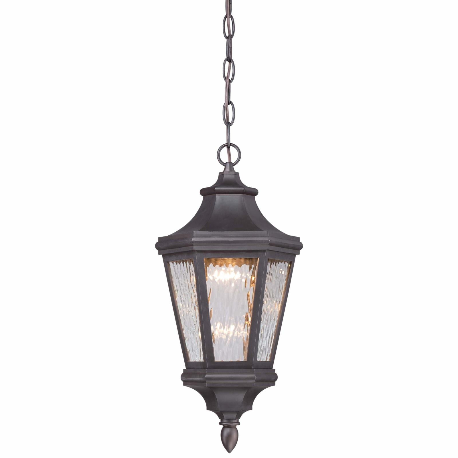 Minka Lavery Hanford Pointe Oil Rubbed Bronze 1 Light Outdoor LED Chain Hung Lantern by