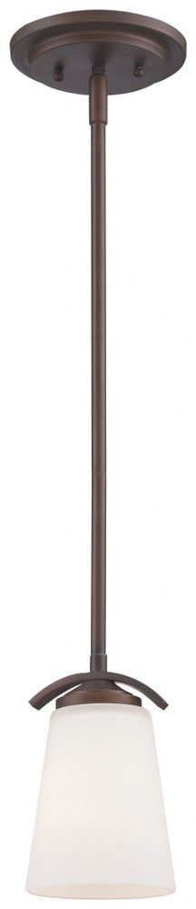 1 Light Mini Pendant In Transitional Style 7.5 Inches Tall By 4.75 Inches Wide-Vintage Bronze Finish Minka Lavery 4961-284