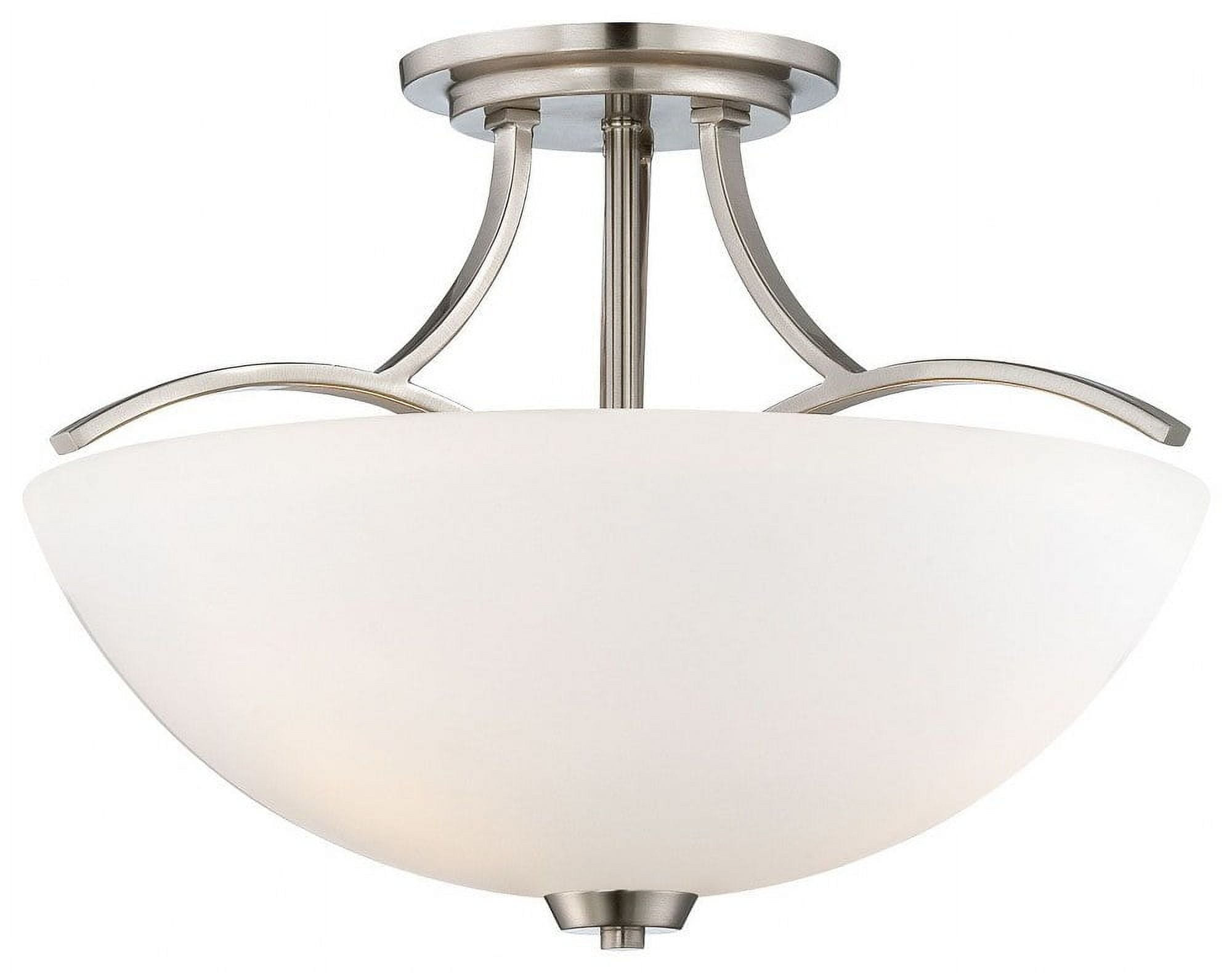 Minka Lavery - Overland Park - 3 Light Semi-Flush Mount in Transitional Style -