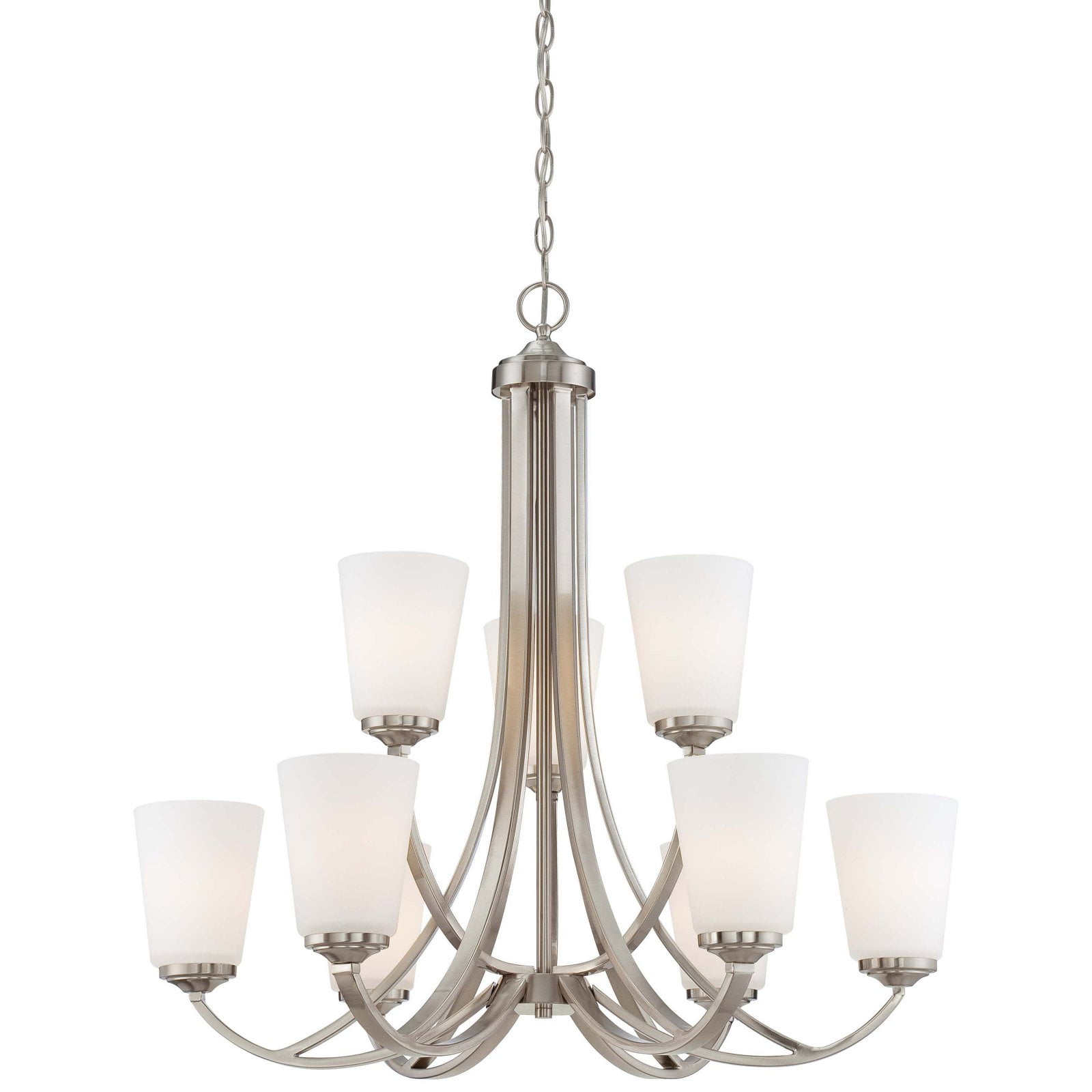 Minka Lavery - Overland Park - Chandelier 9 Light Brushed Nickel in Transitional