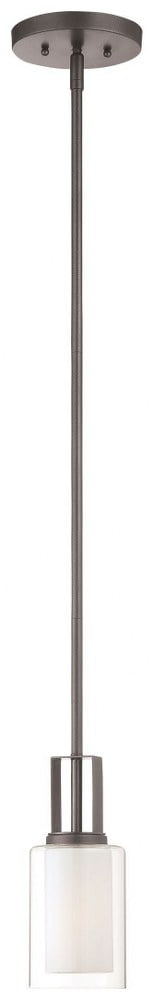4101-172-Minka Lavery-Parsons Studio - 1 Light Mini Pendant in Transitional Style - 10 inches tall by 4.25 inches wide-Smoked Iron Finish