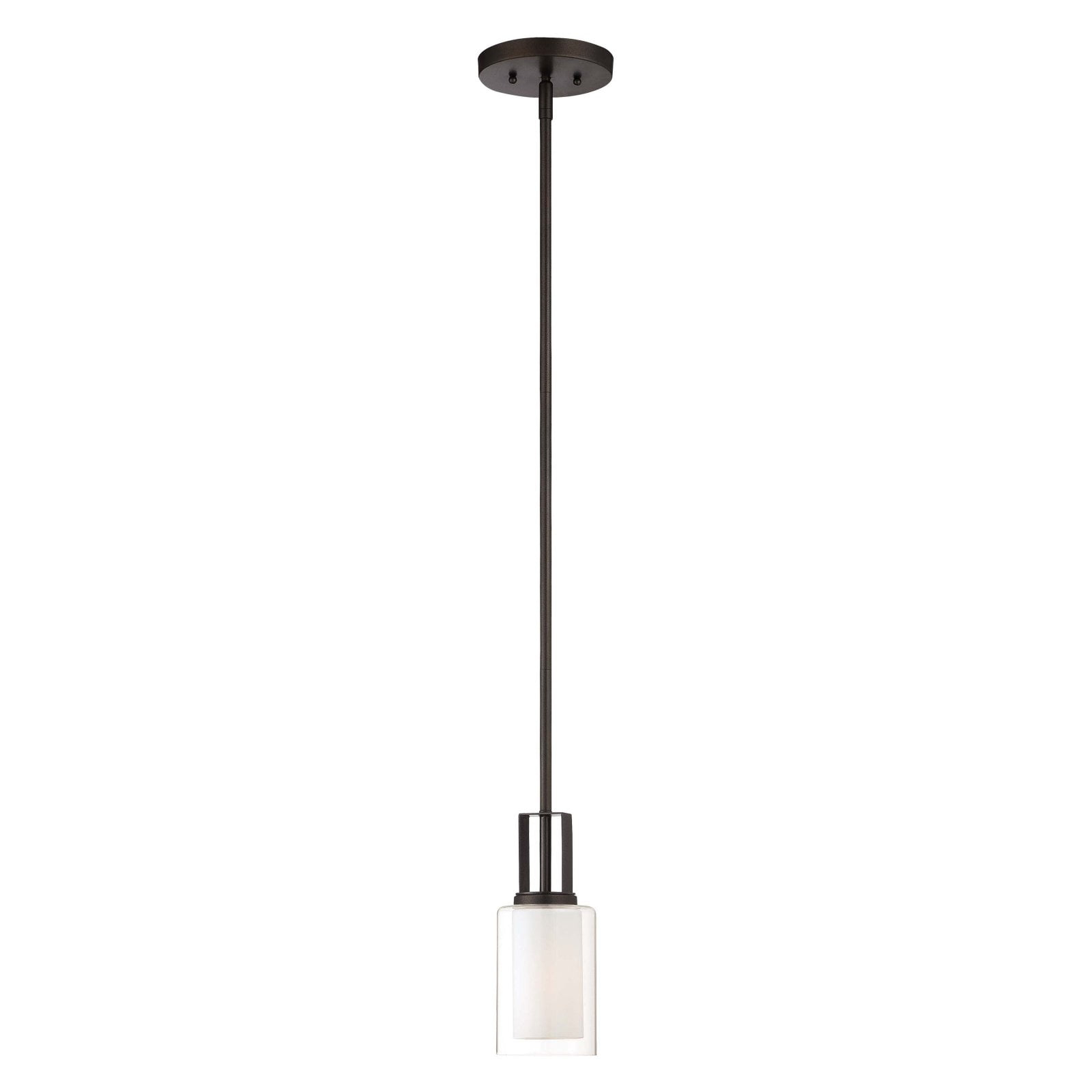 4101-172-Minka Lavery-Parsons Studio - 1 Light Mini Pendant in Transitional Style - 10 inches tall by 4.25 inches wide-Smoked Iron Finish