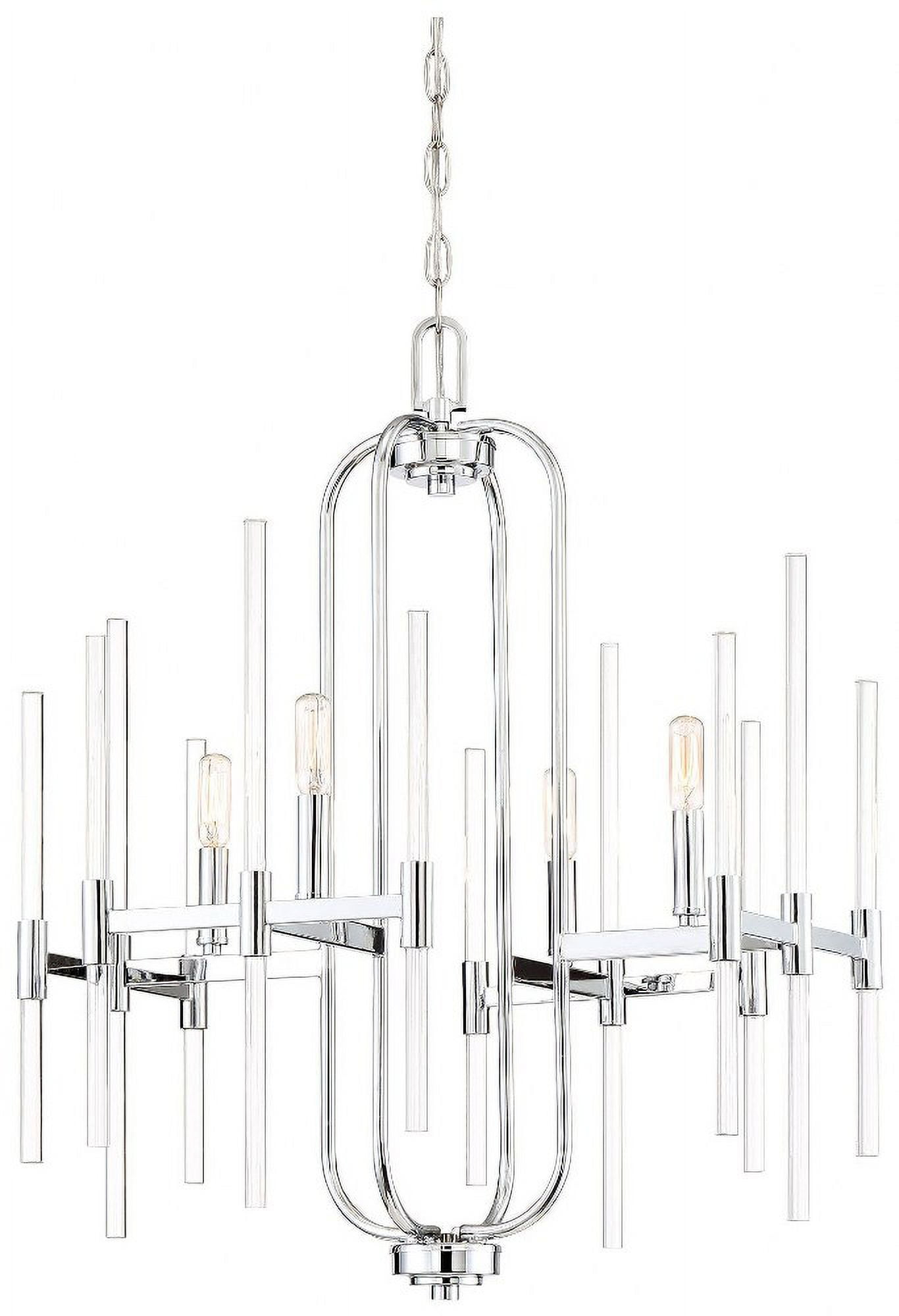 Minka Lavery - Pillar - Chandelier 4 Light Chrome in Transitional Style - 27.75