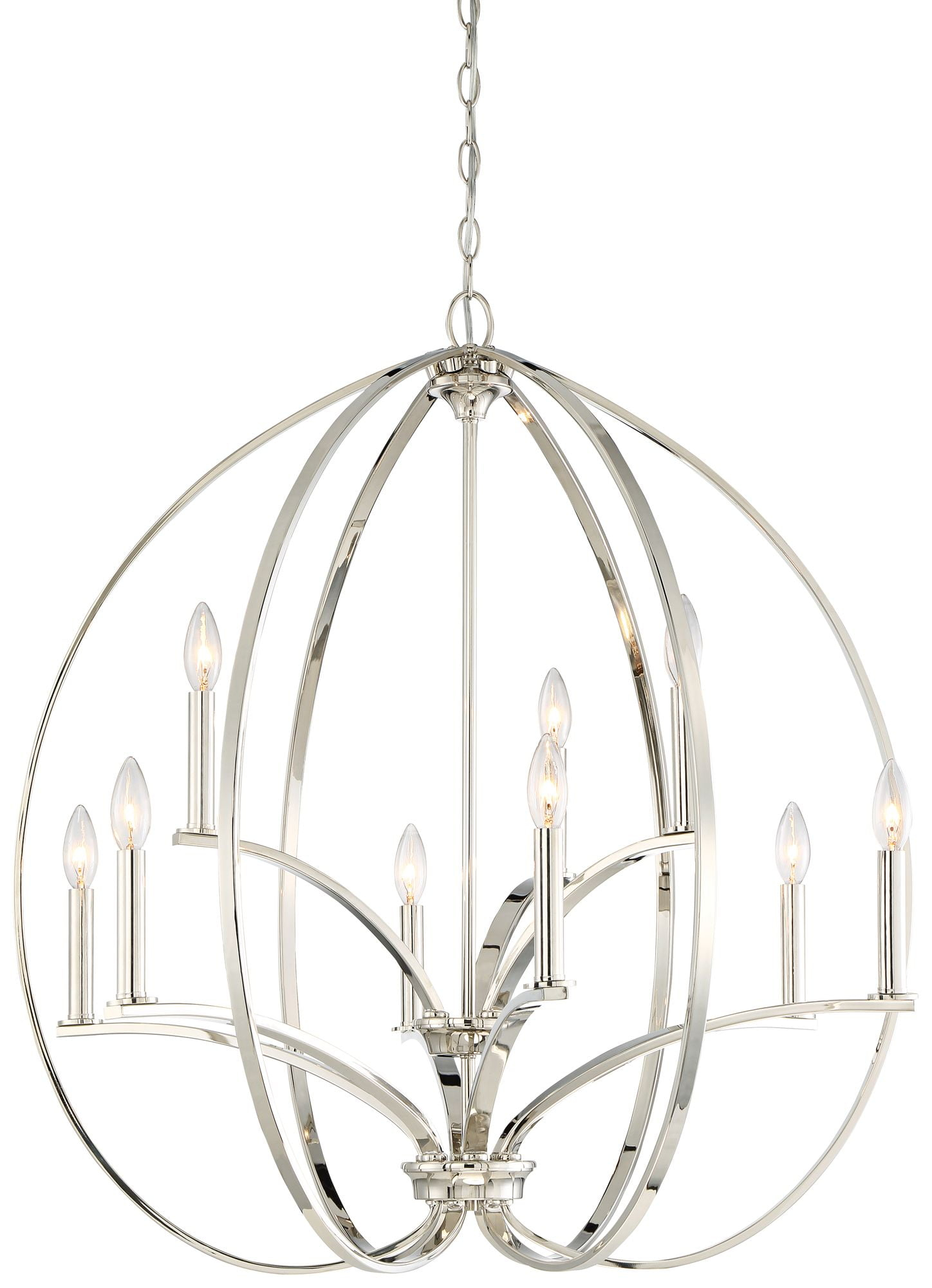 Minka Lavery Tilbury Polished Nickel Finish Chandelier