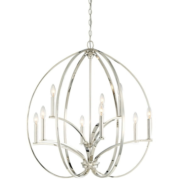 Minka Lavery Tilbury Polished Nickel Finish Chandelier