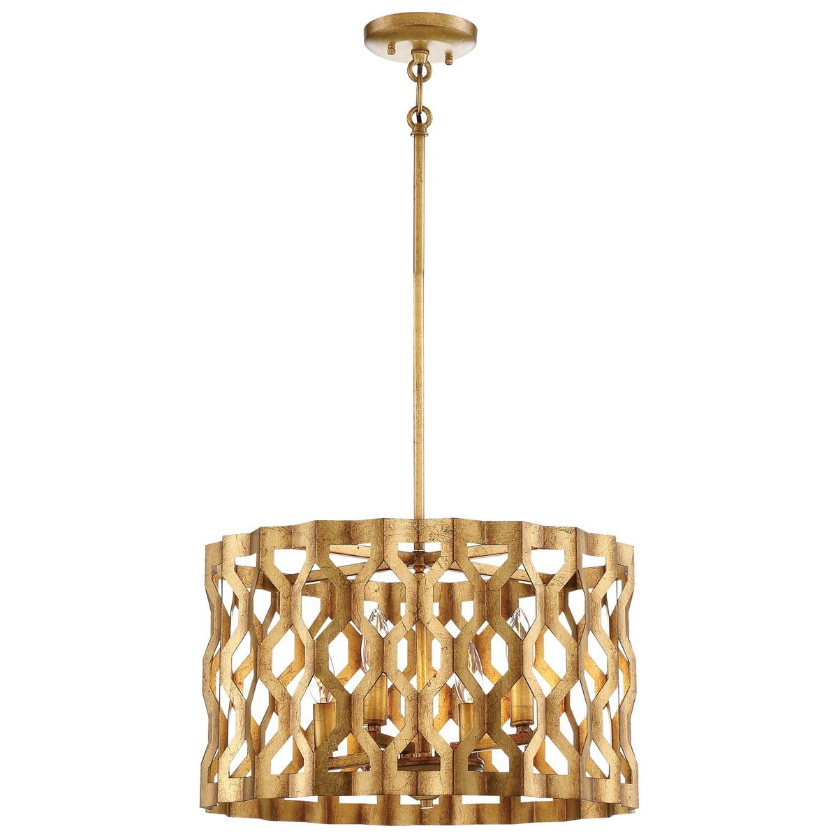 Coronade 4 - Light Dimmable Drum Chandelier