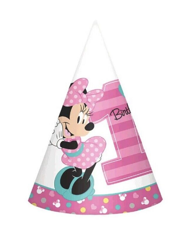 Minnie's Fun To Be one paper Cone Hats (8 Count)