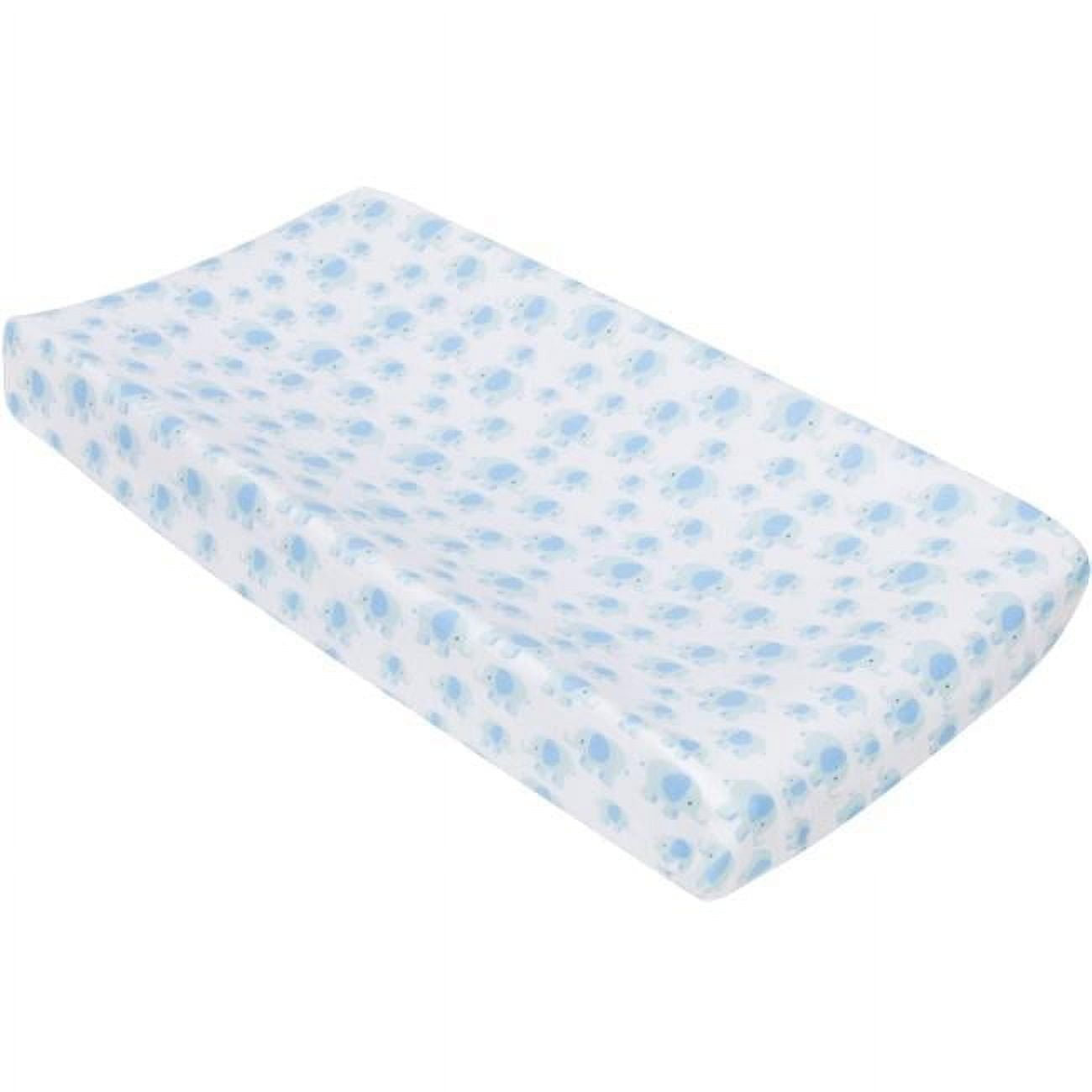 MiracleWare Muslin Changing Pad Cover - Elephant Blue