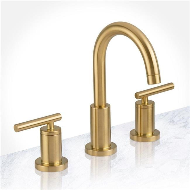 Miseno MNO1343LCG Two Handle Widespread Bathroom Sink Faucet, Brushed Gold