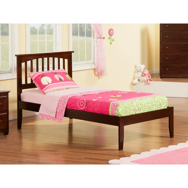 Mission Platform Bed with Open Foot Board in, in Multiple Colors and Sizes