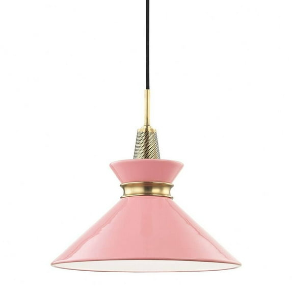 Mitzi H251701s Kiki 1 Light 14" Wide Pendant - Pink