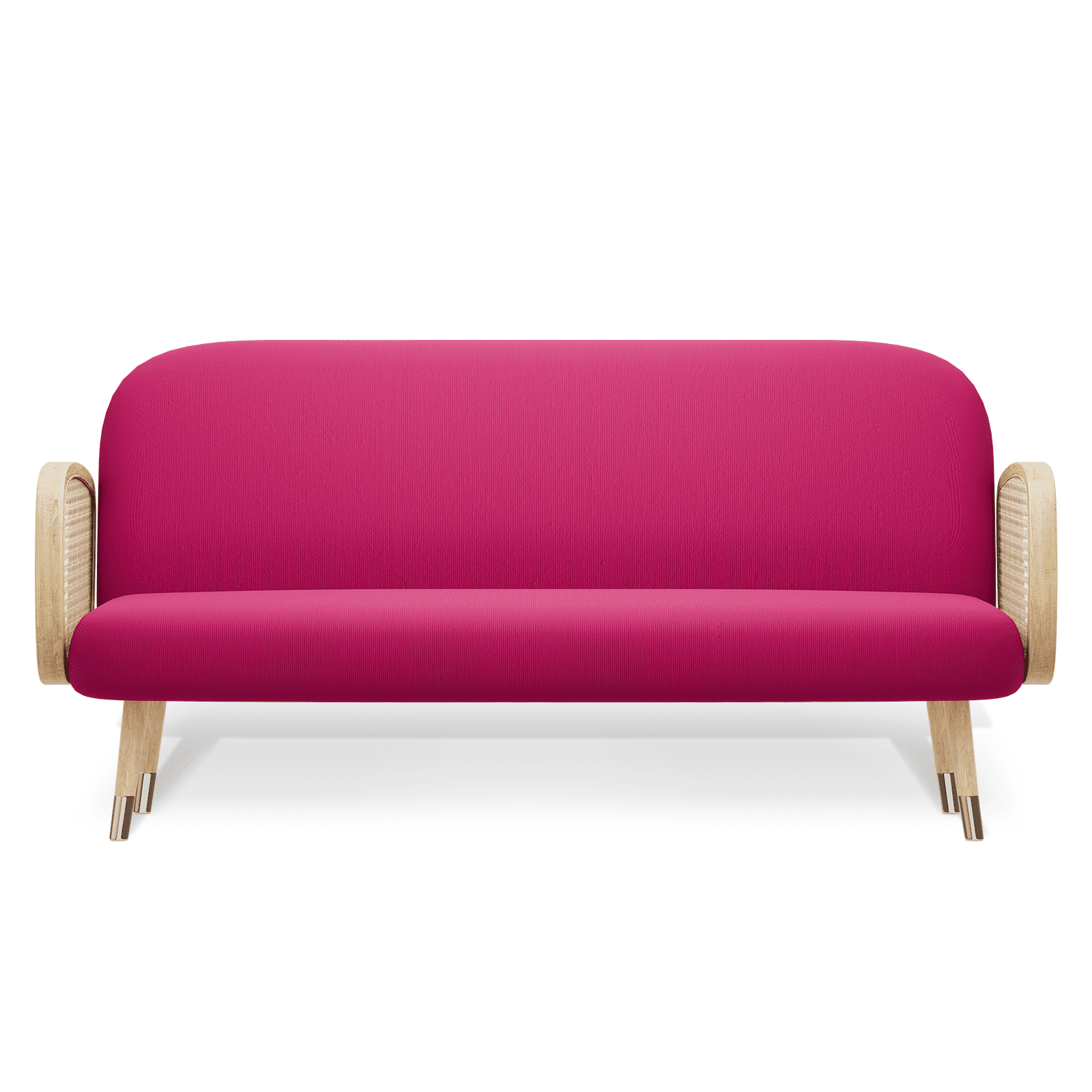 MoNiBloom Solid Futon Cover Slipcover Fit 6"- 8" Futon Mattresses Hot Pink, Queen Size 60x80 Inch