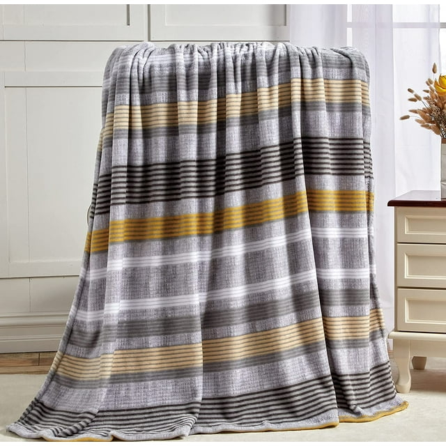 Lightweight Printed Throw Blanket- All Season, Ultra Soft, Cozy and Plush- Decorative Throw Blankets, Perfect for Lounging, 50 x 70 inches, Nayati Throw