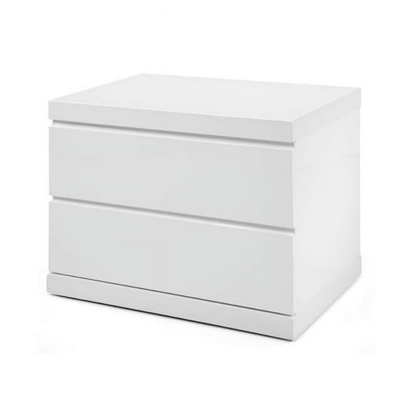 24" X 16" X 18" White Nightstand
