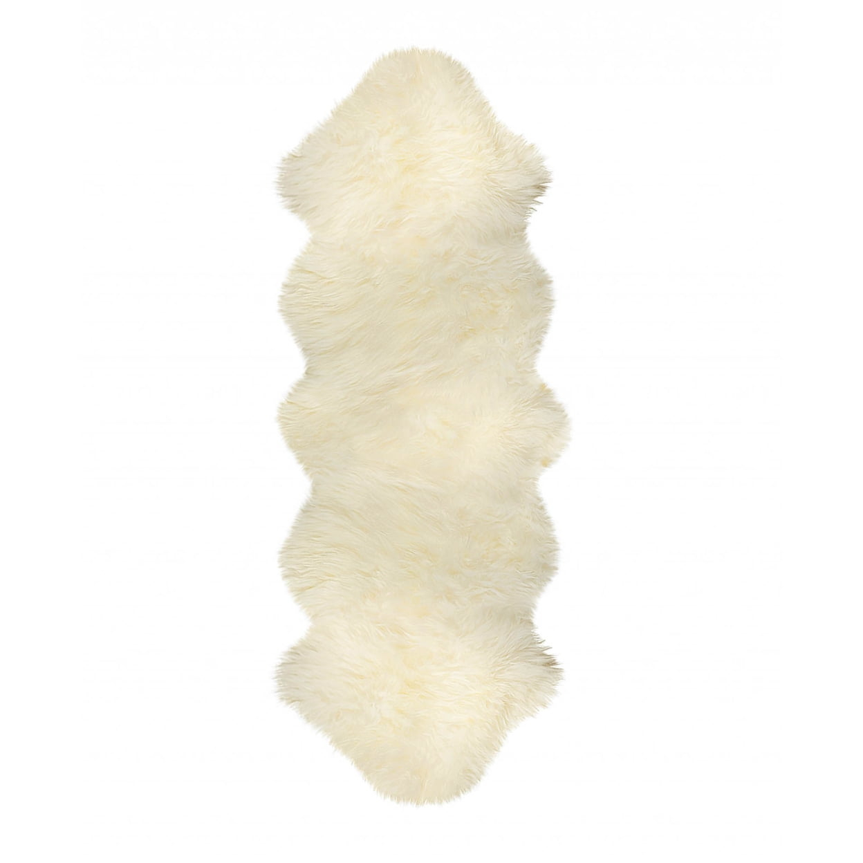 24" x 72" x 2" Natural Double Sheepskin - Area Rug