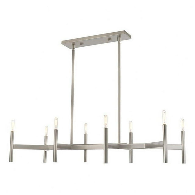Livex Lighting Copenhagen 8 - Light Chandelier in  Brushed Nickel