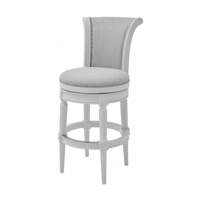 Modern Farmhouse White Swivel Bar Stool