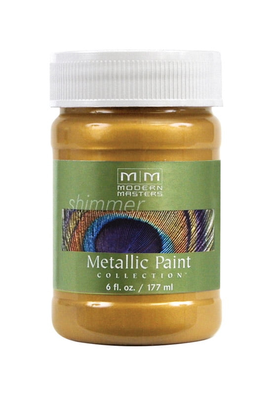 Modern Masters ME19406 Iridescent Gold Metallic Paint, 6 Oz