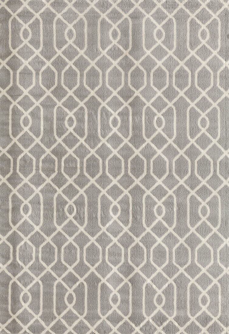 World Rug Gallery  Modern Trellis Pattern Area Rug Brown 5' x 7' 5' x 8', 6' Runner Indoor Living Room, Bedroom, Dining Room Rectangle Modern &