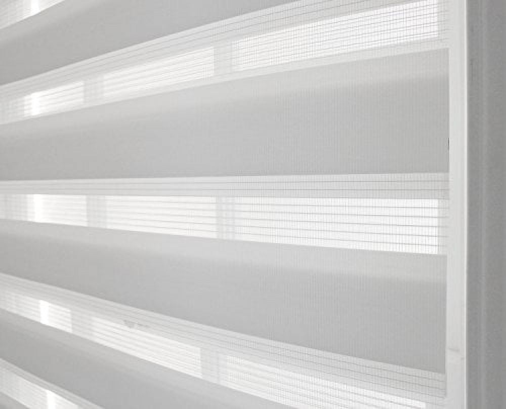 Ergode Cordless Celestial Sheer Double Layered Shade 29x72 - White