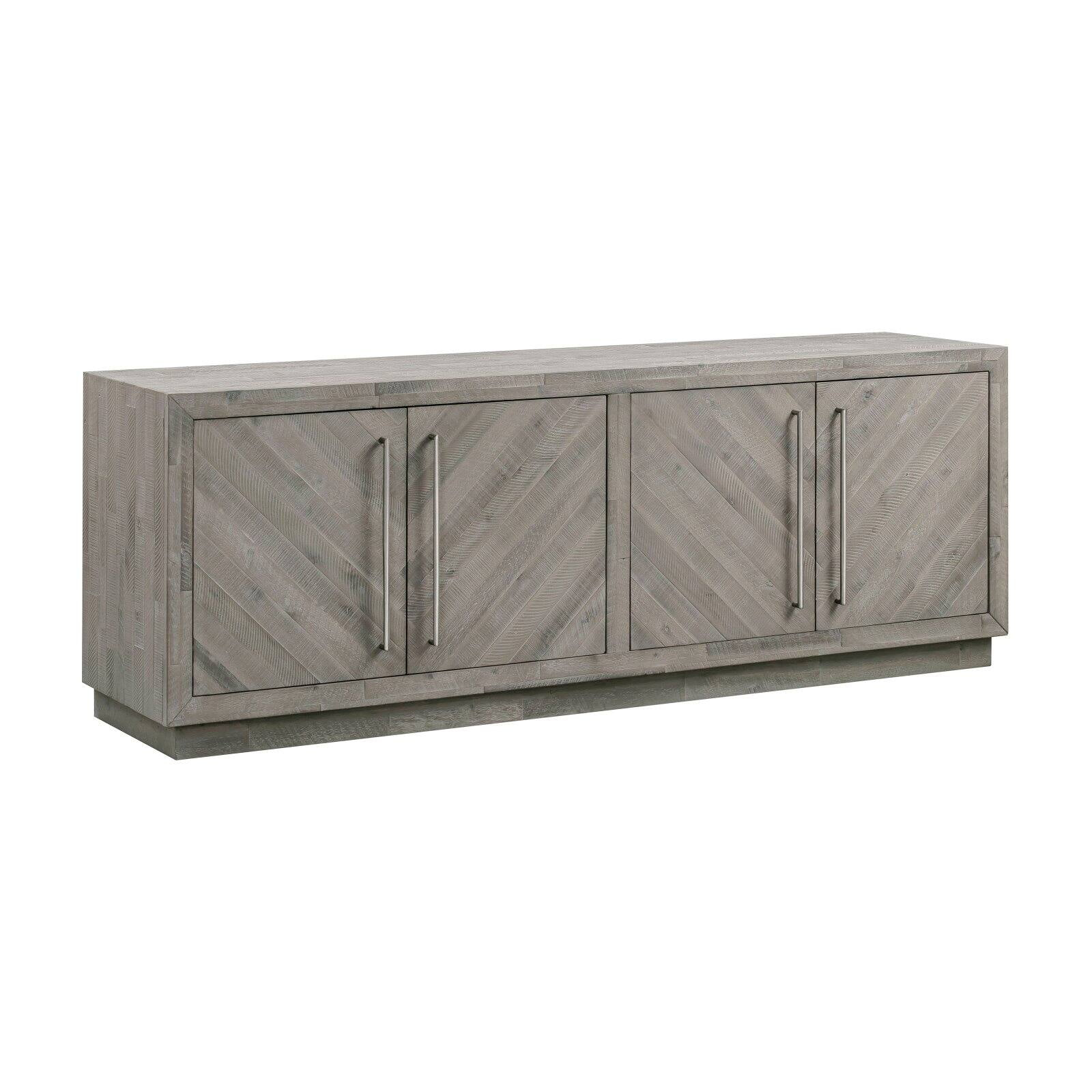 Modus Alexandra 74" Solid Wood TV Stand in Rustic Latte