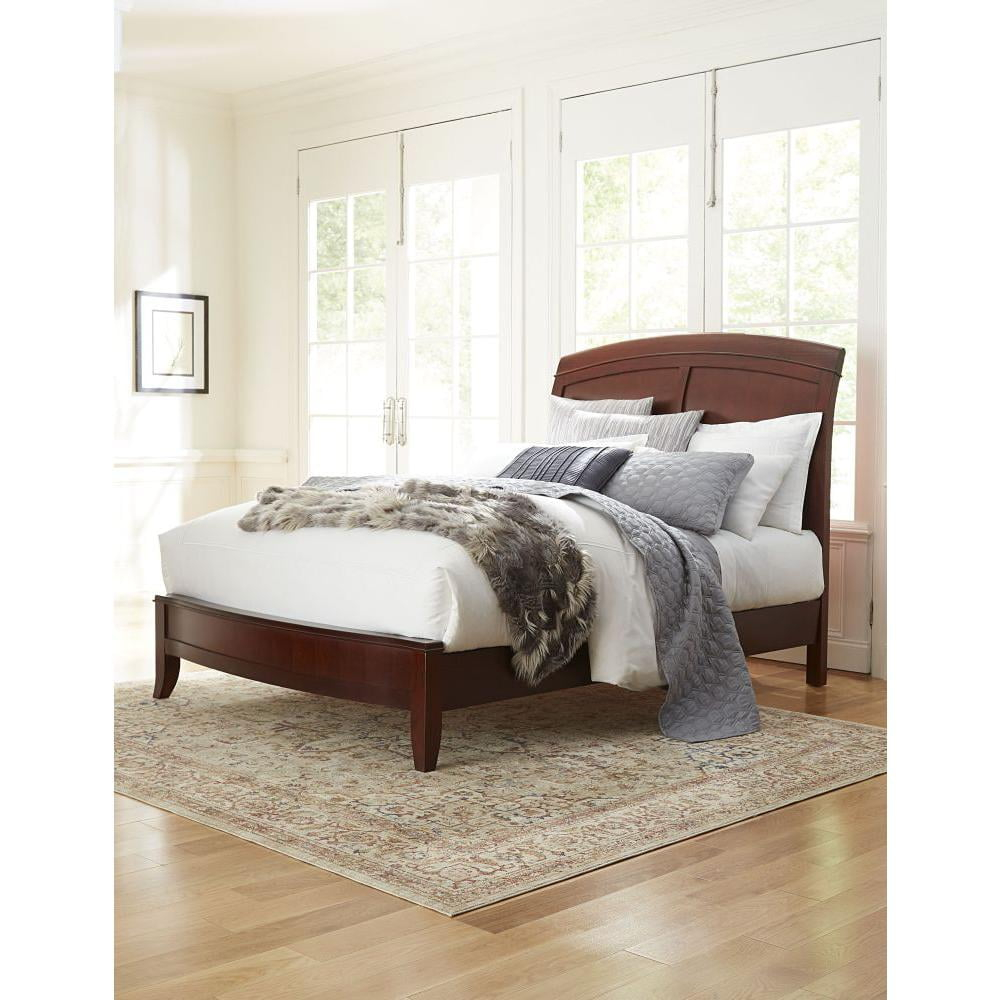 Modus Furniture Brighton Wood Sleigh Bed in Cinnamon
