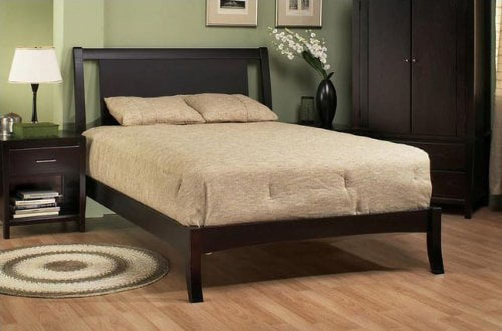 Modus Nevis California King Low Profile Solid Wood Sleigh Bed in Espresso
