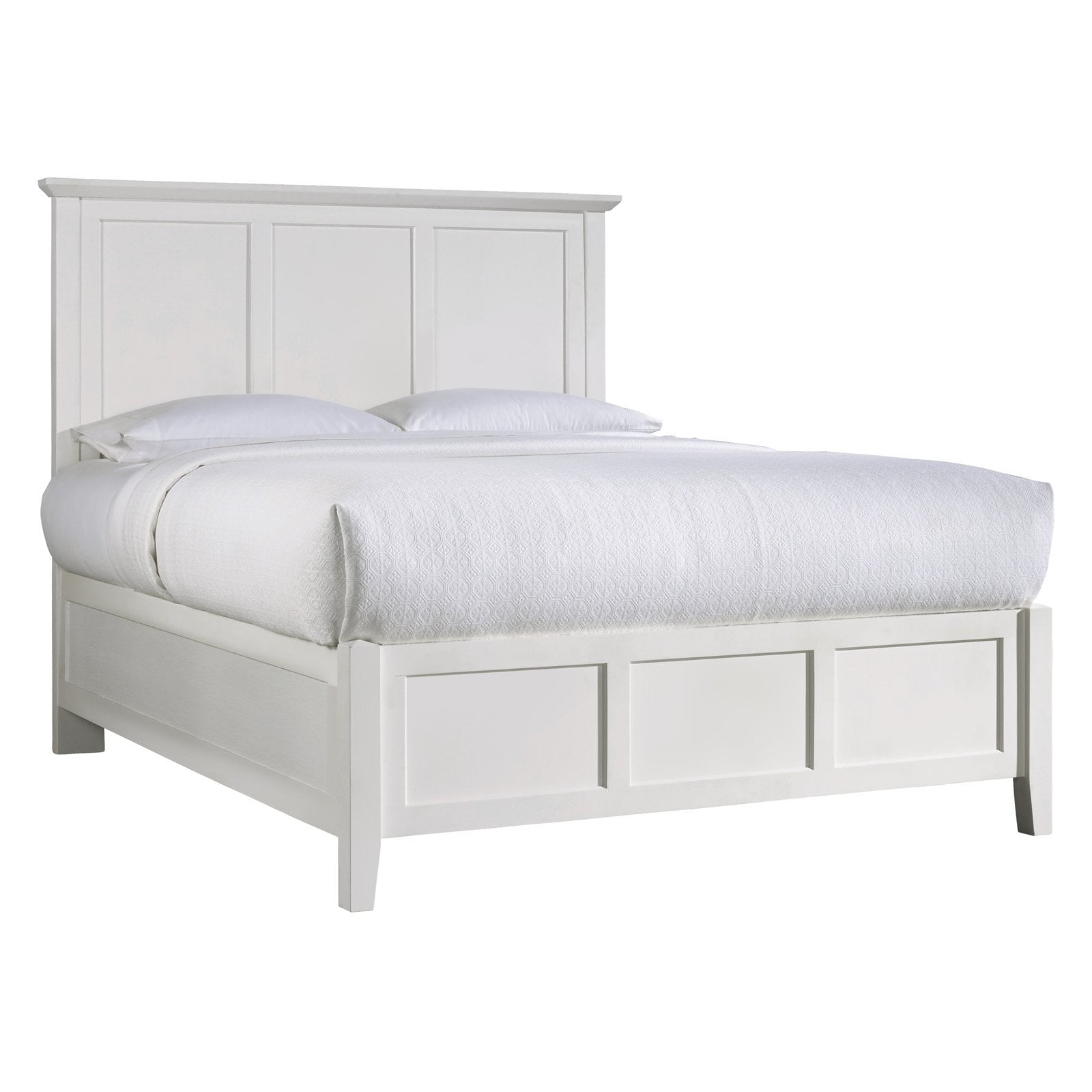 Kingfisher Lane California King Panel Bed in White