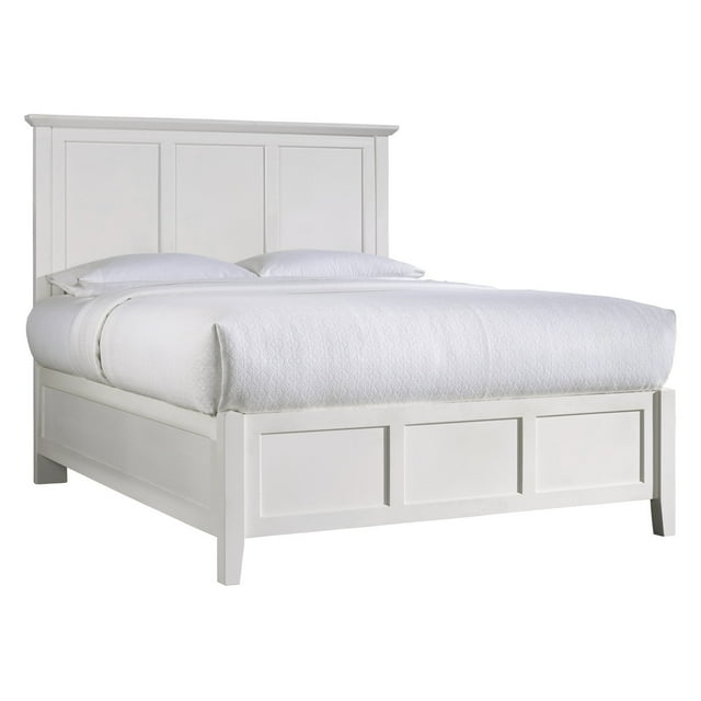 Kingfisher Lane California King Panel Bed in White