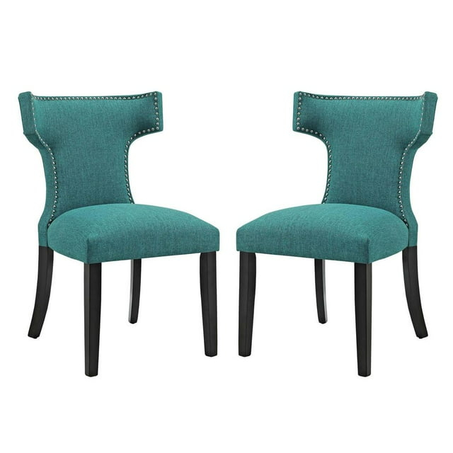 Modway Curve Dining Side Chair Fabric Set of 2