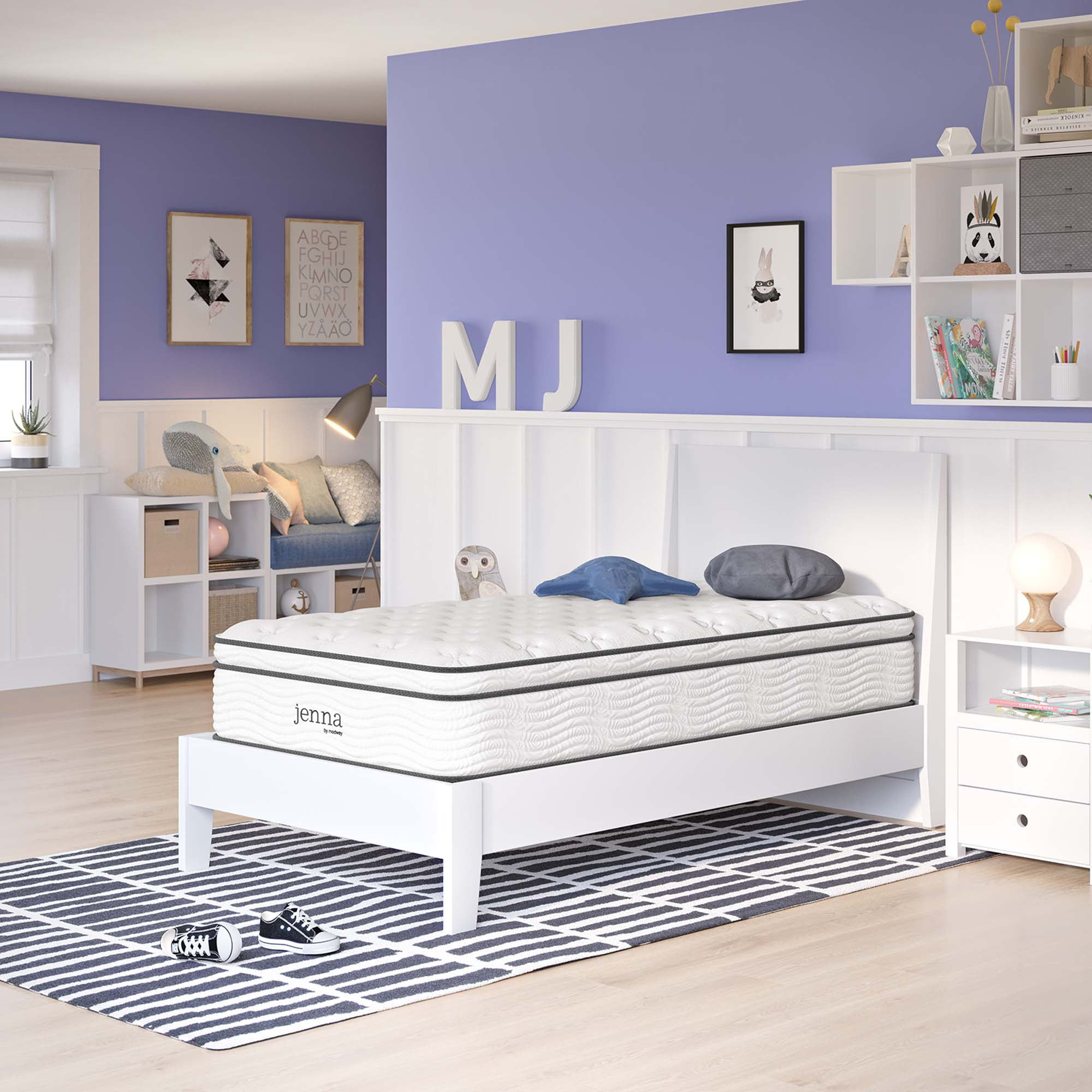 Modway Jenna 12 Inch Innerspring and Foam Twin Mattress