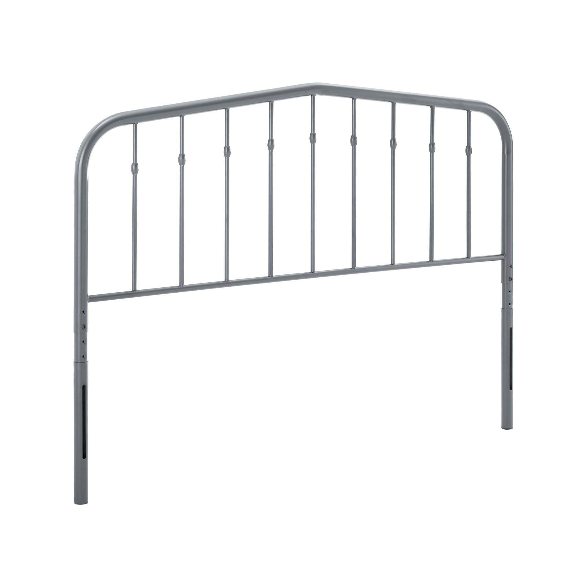 Modway Lennon Twin Metal Headboard in Gray