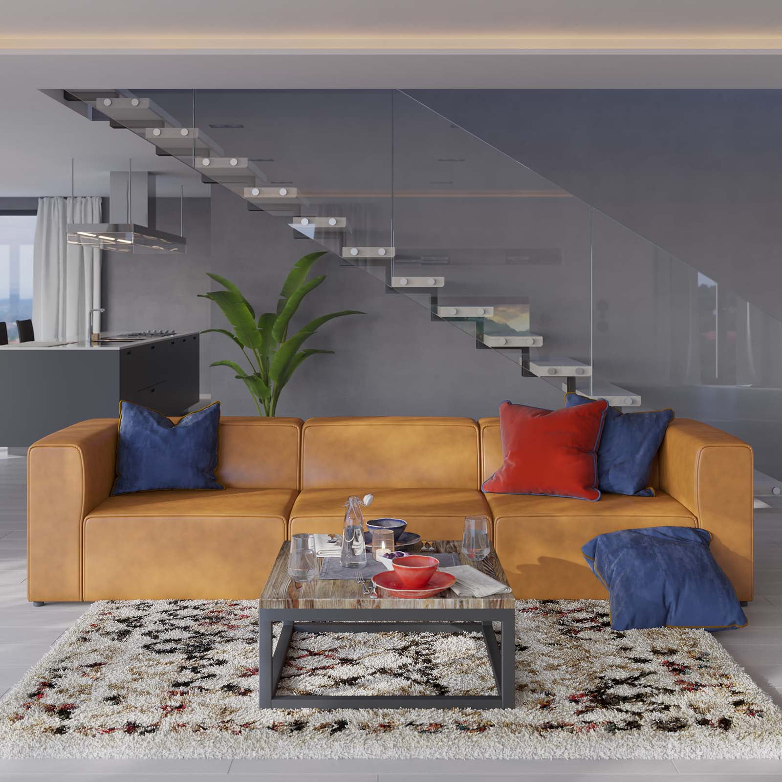 Mingle 3 - Piece Upholstered Sectional
