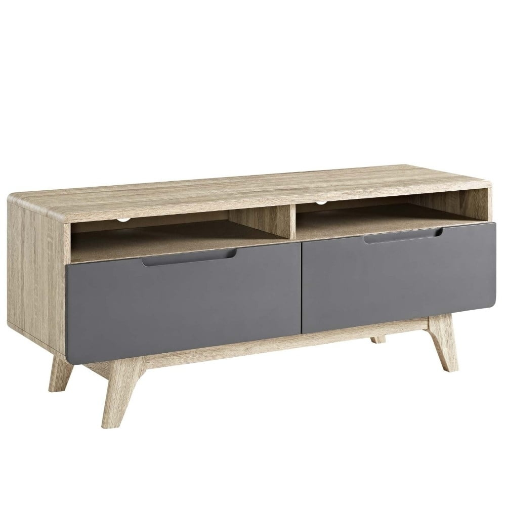Modway Origin 47" Particleboard TV Stand for TVs up to 50" in Natural/Gray