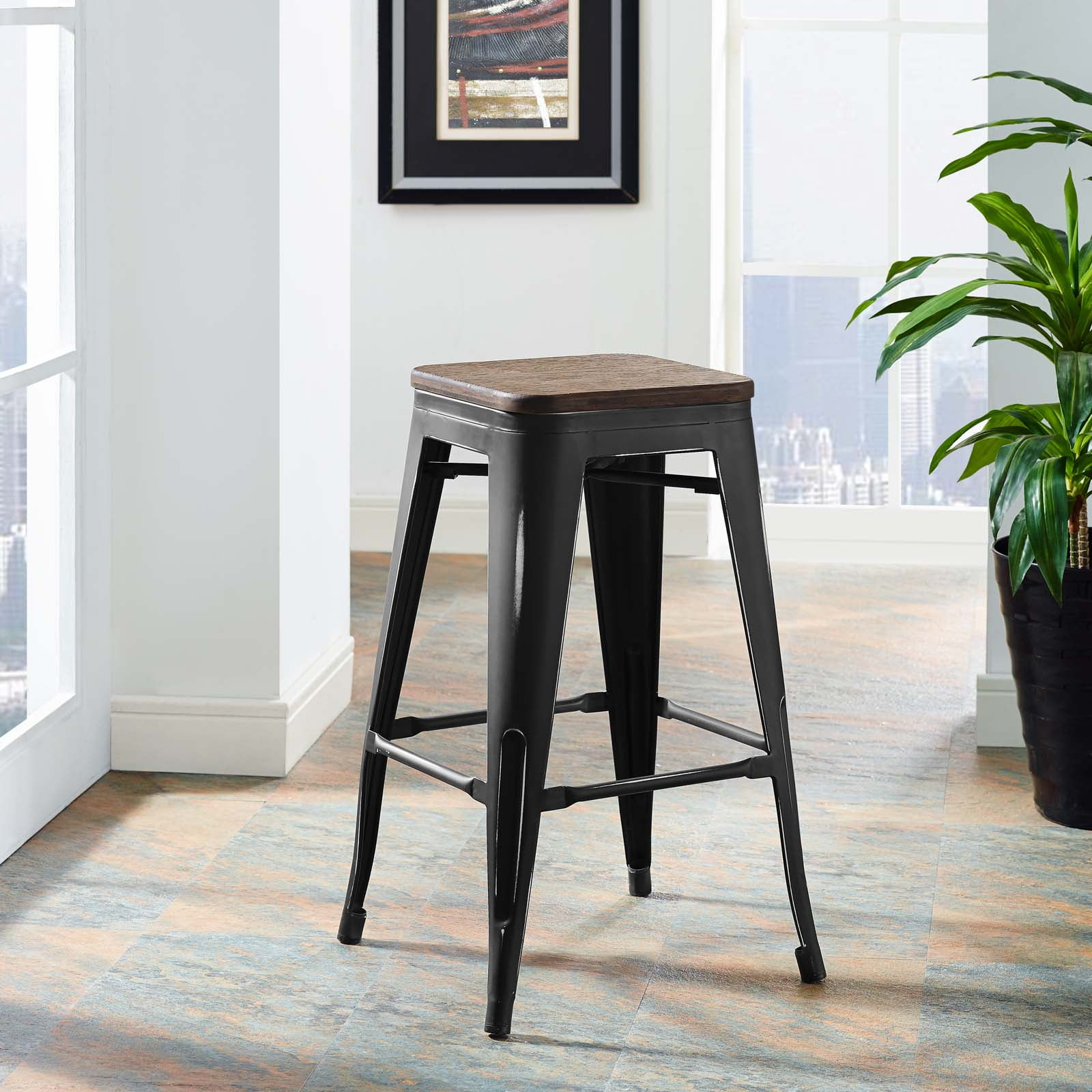 Modway Promenade Counter Stool, Multiple Colors