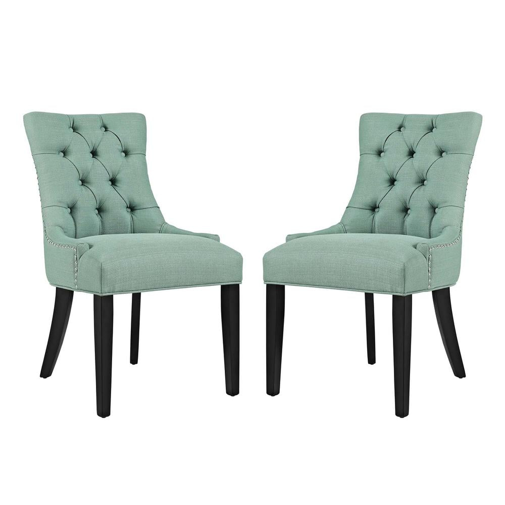 Modway Regent Dining Side Chair Fabric Set of 2 Laguna