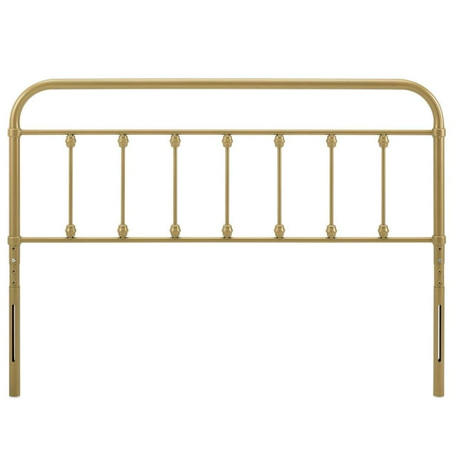 Modway Sage Twin Metal Headboard in Gold