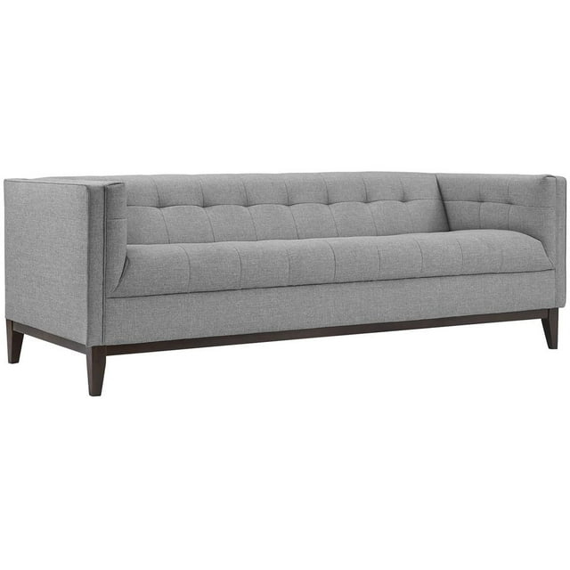 Modern Contemporary Urban Design Living Lounge Room Sofa, Grey Gray, Fabric
