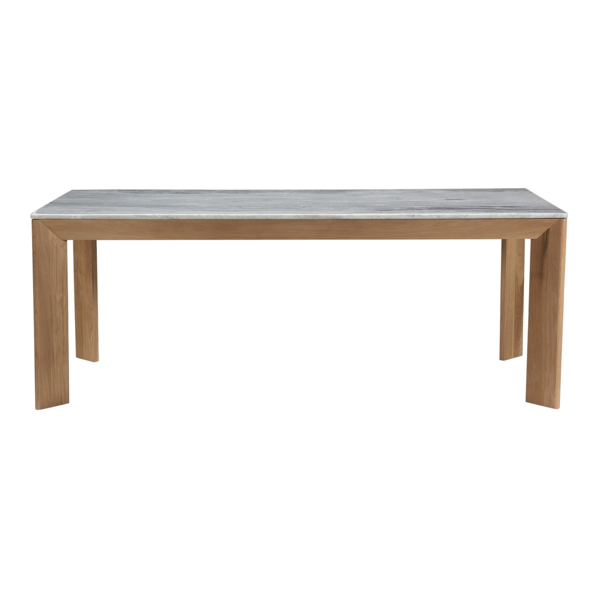 Homestock Medieval Moods Ashen Grey Marble Dining Table Rectangular Large
