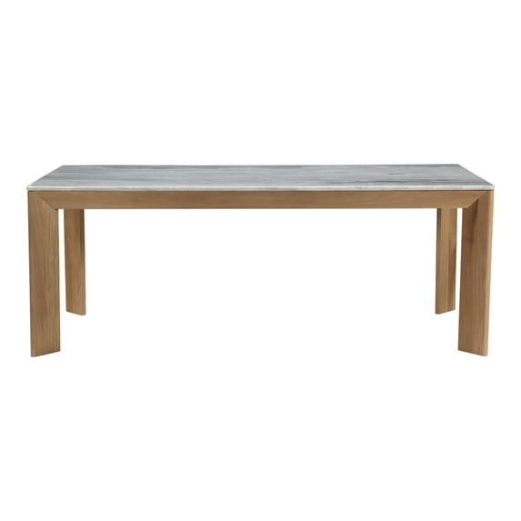 Moe's Home Collection Angle Marble Dining Table Rectangular Large